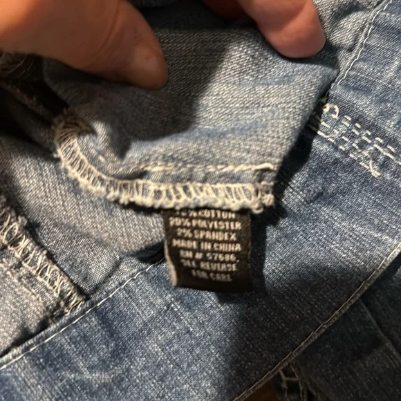 💰BOGO FREE New Look Crop Jean Jacket Kids L Ladies’ XS - Picture 7 of 7